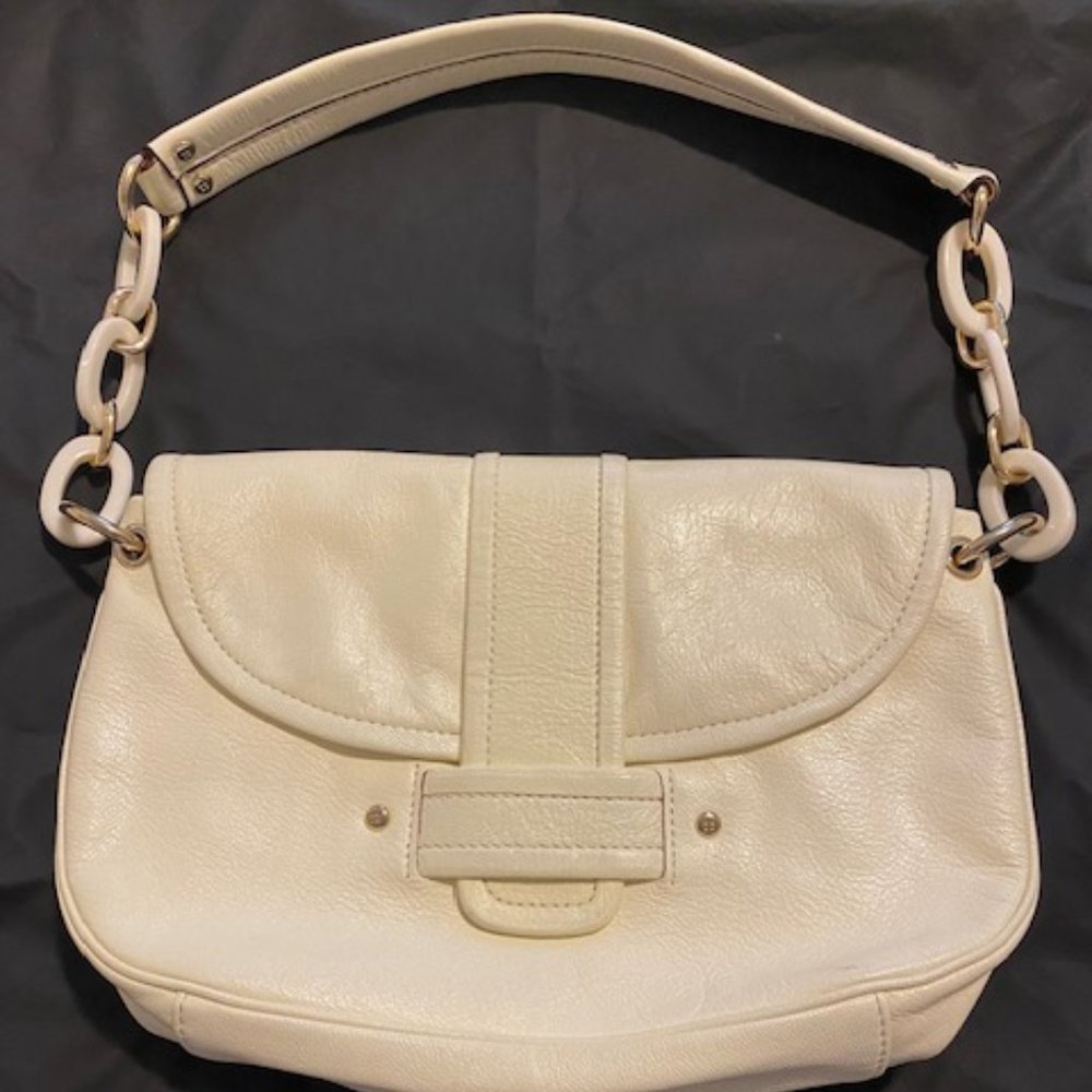 Kate Spade Handbag Bone with Zebra Print Lining